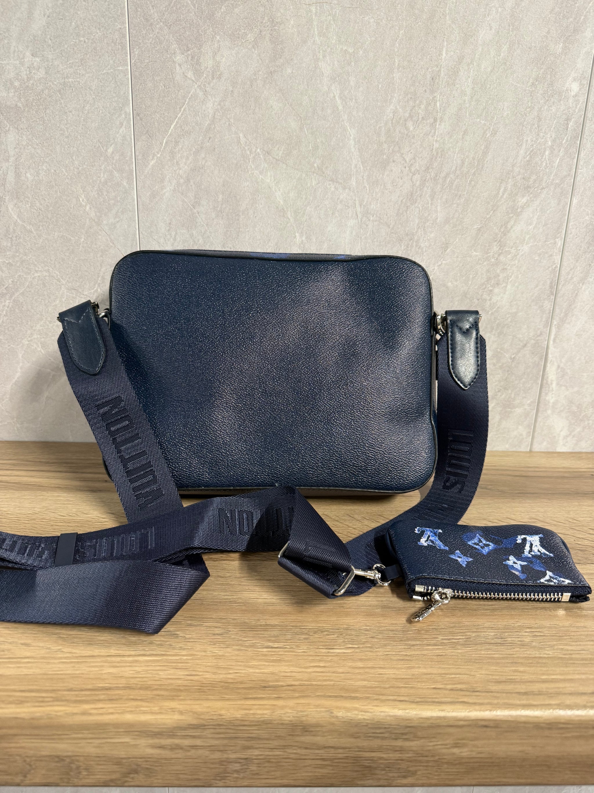 LV Trio Messenger Bag Blauw