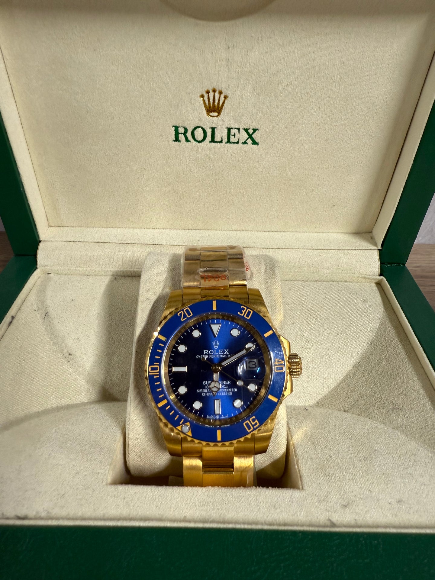 Rolex Submariner Goud / Blauw (AUTOMAAT)