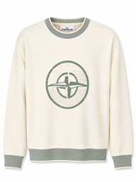 STONE ISLAND SWEATER WOL PRINT BEIGE