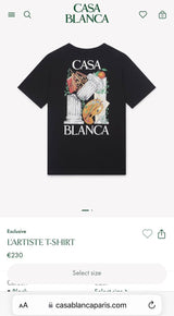 Casablanca T-Shirt Donker Blauw (pilaar)