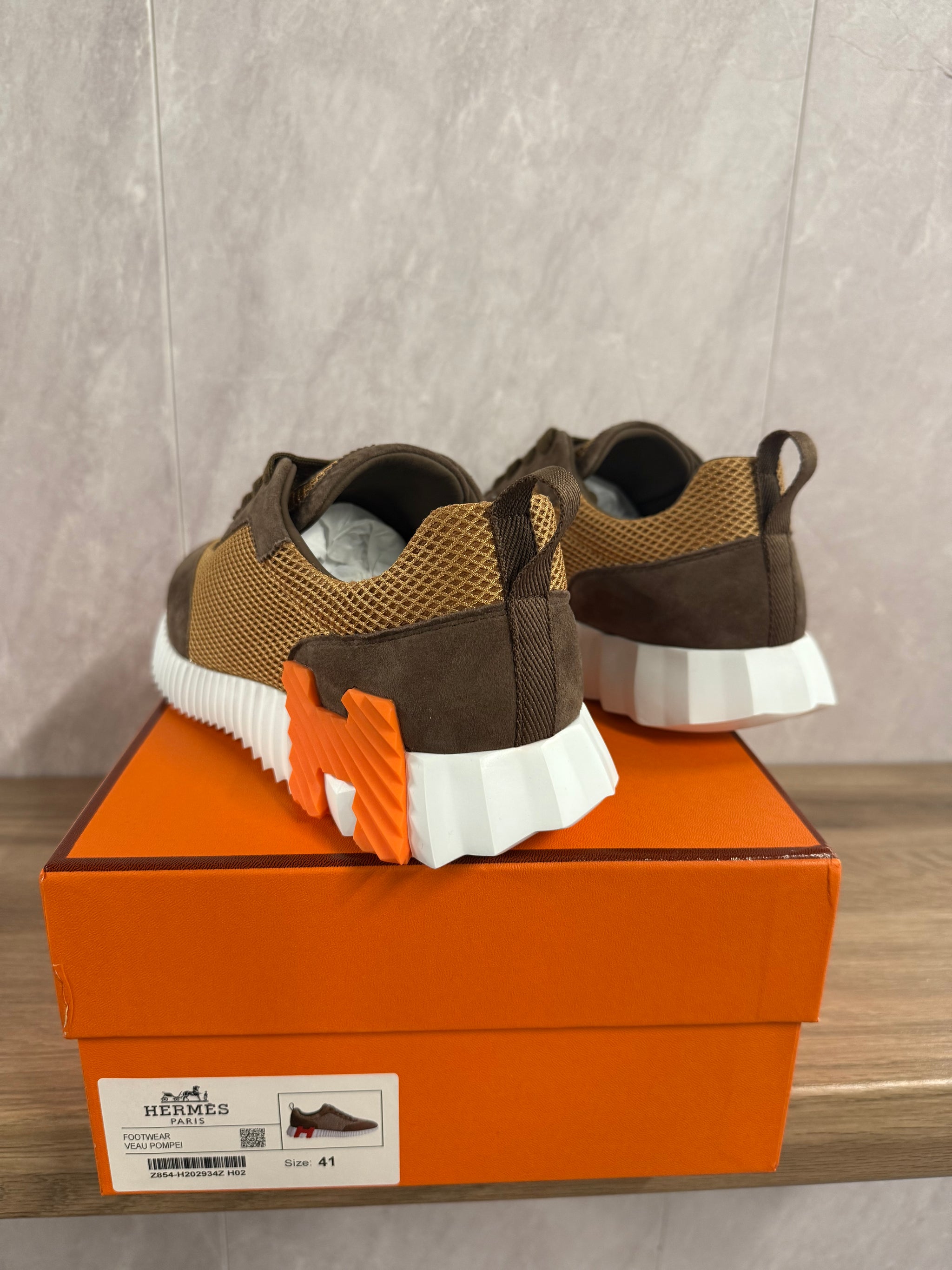 Hermes Bouncing Sneakers Bruin