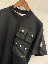 T-Shirt Moncler Zwart (borst zak)