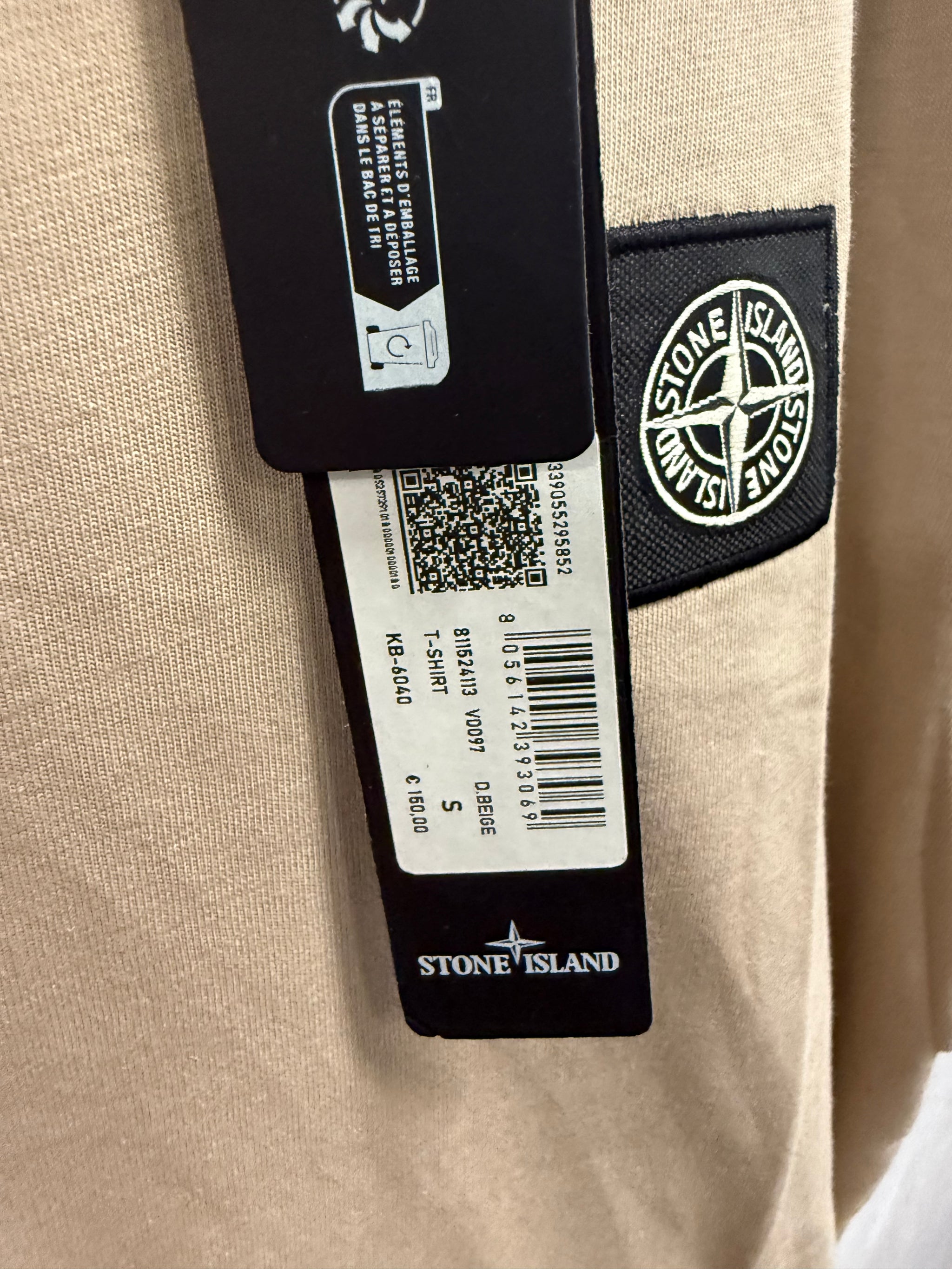 T-Shirt Stone Island Licht Bruin (basic)