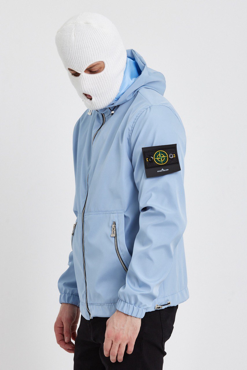 STONE ISLAND REGENJAS BABY BLAUW