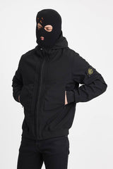 STONE ISLAND SOFTSHELL ZWART