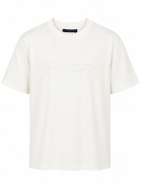 T-Shirt Louis Vuitton Gestikt Wit