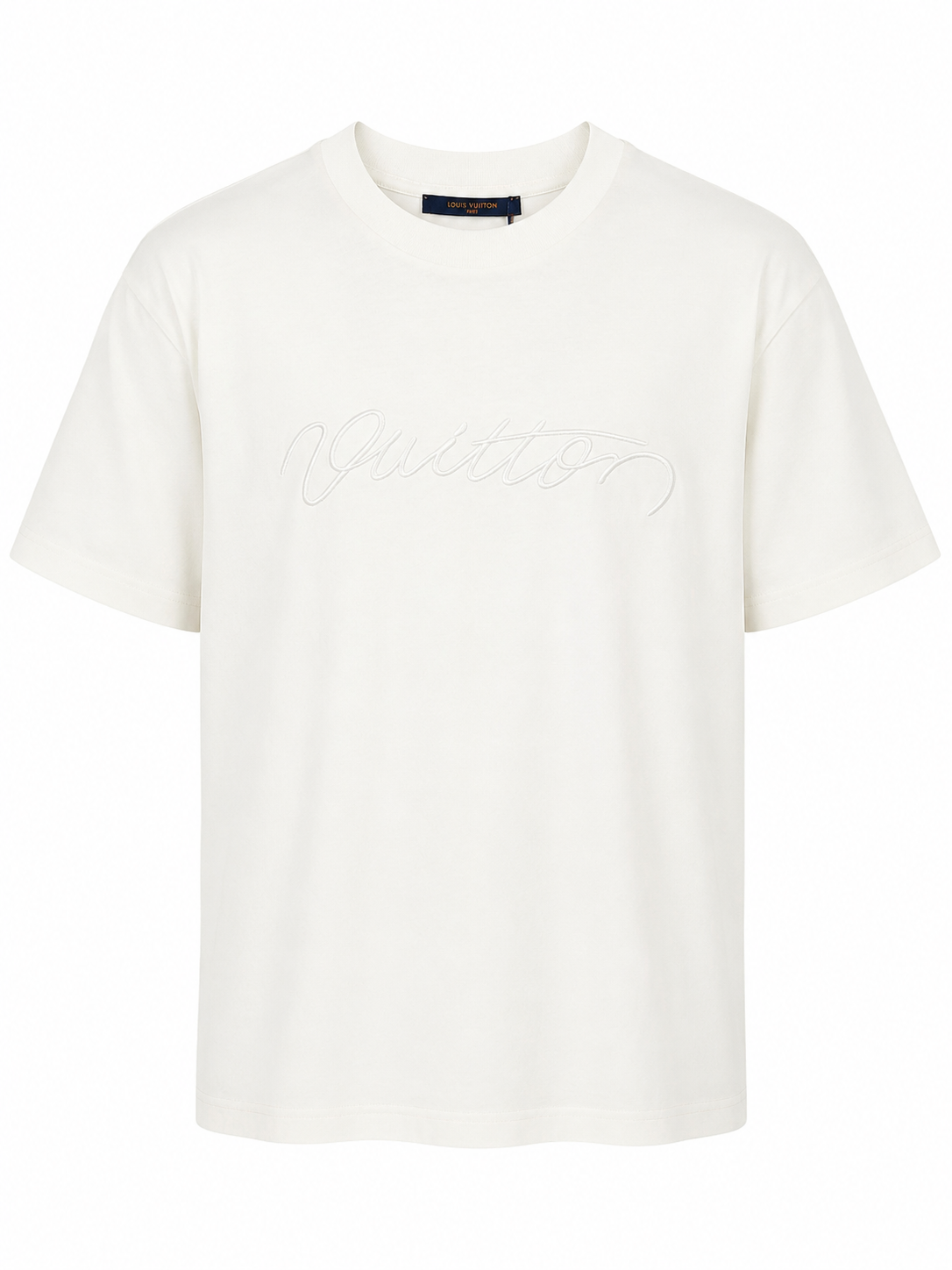 T-Shirt Louis Vuitton Gestikt Wit