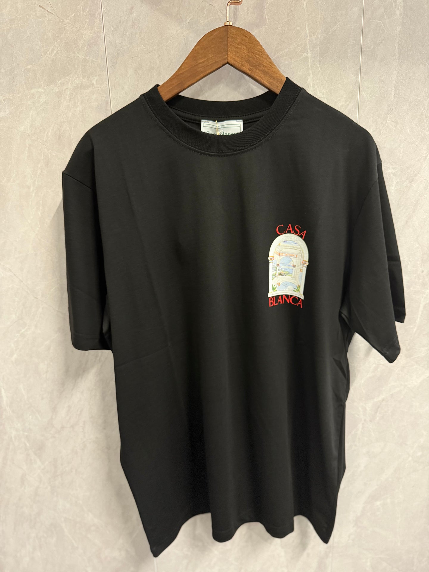T-Shirt Casablanca Paleis Vip Zwart