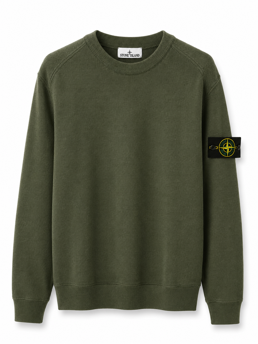 STONE ISLAND WOL SWEATER GROEN