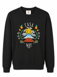 CASABLANCA SWEATER ZWART GESTIKT