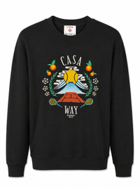 CASABLANCA SWEATER ZWART GESTIKT