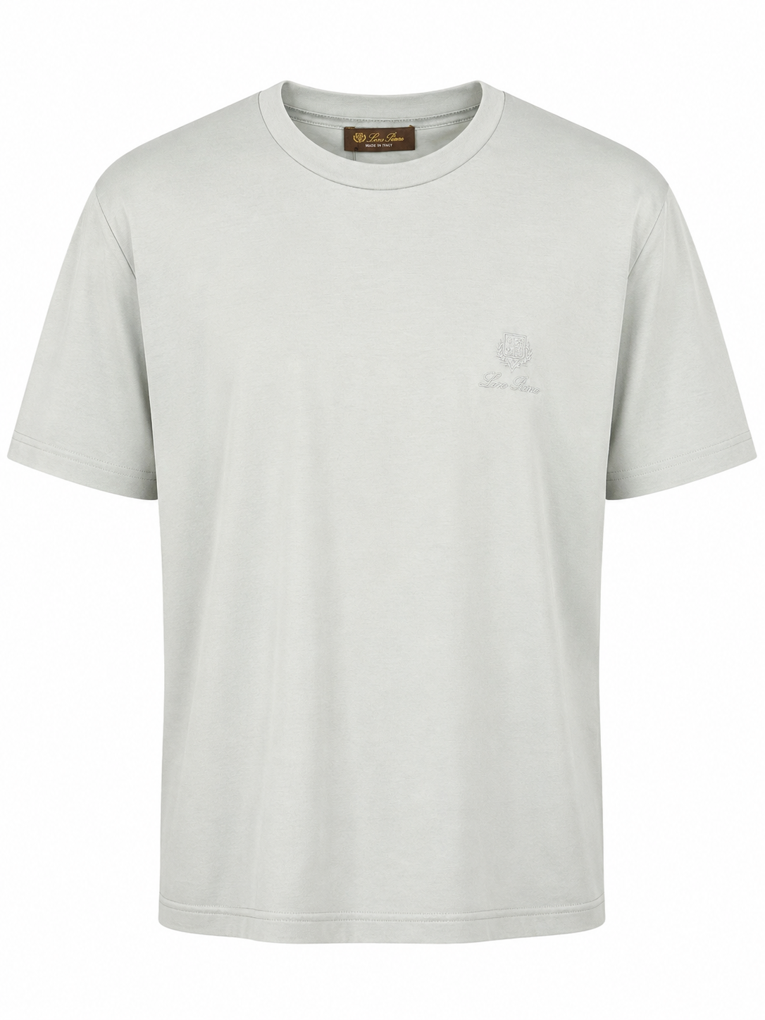 T-Shirt Loro Piana Mercerized Antraciet