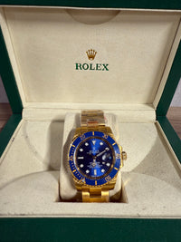 Rolex Submariner Goud / Blauw (AUTOMAAT)