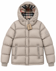 BURBERRY DONSJAS MET AFNEEMBARE MOUWEN BEIGE