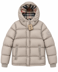 BURBERRY DONSJAS MET AFNEEMBARE MOUWEN BEIGE