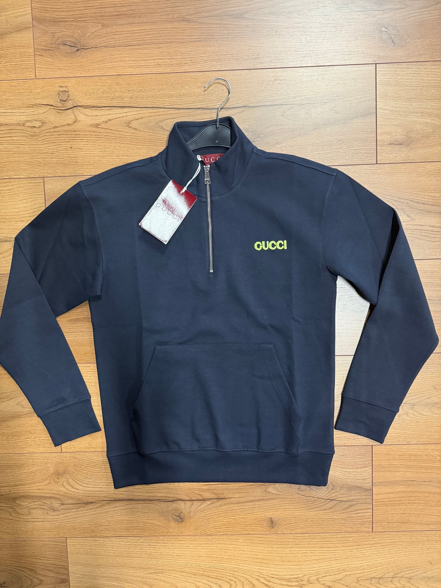 GUCCI ZIP SWEATER NAVY