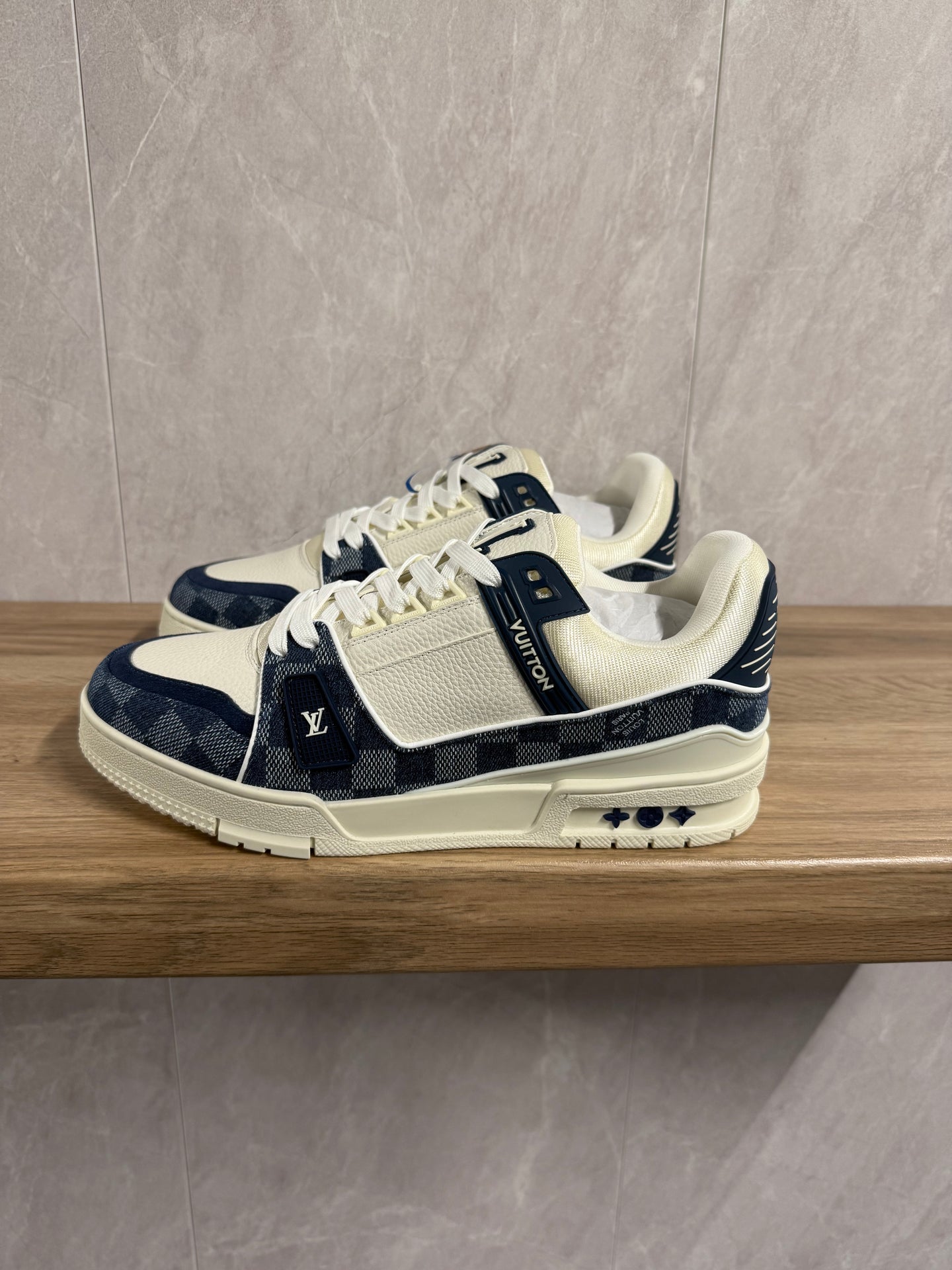 LV Trainer Blokken Blauw / Wit