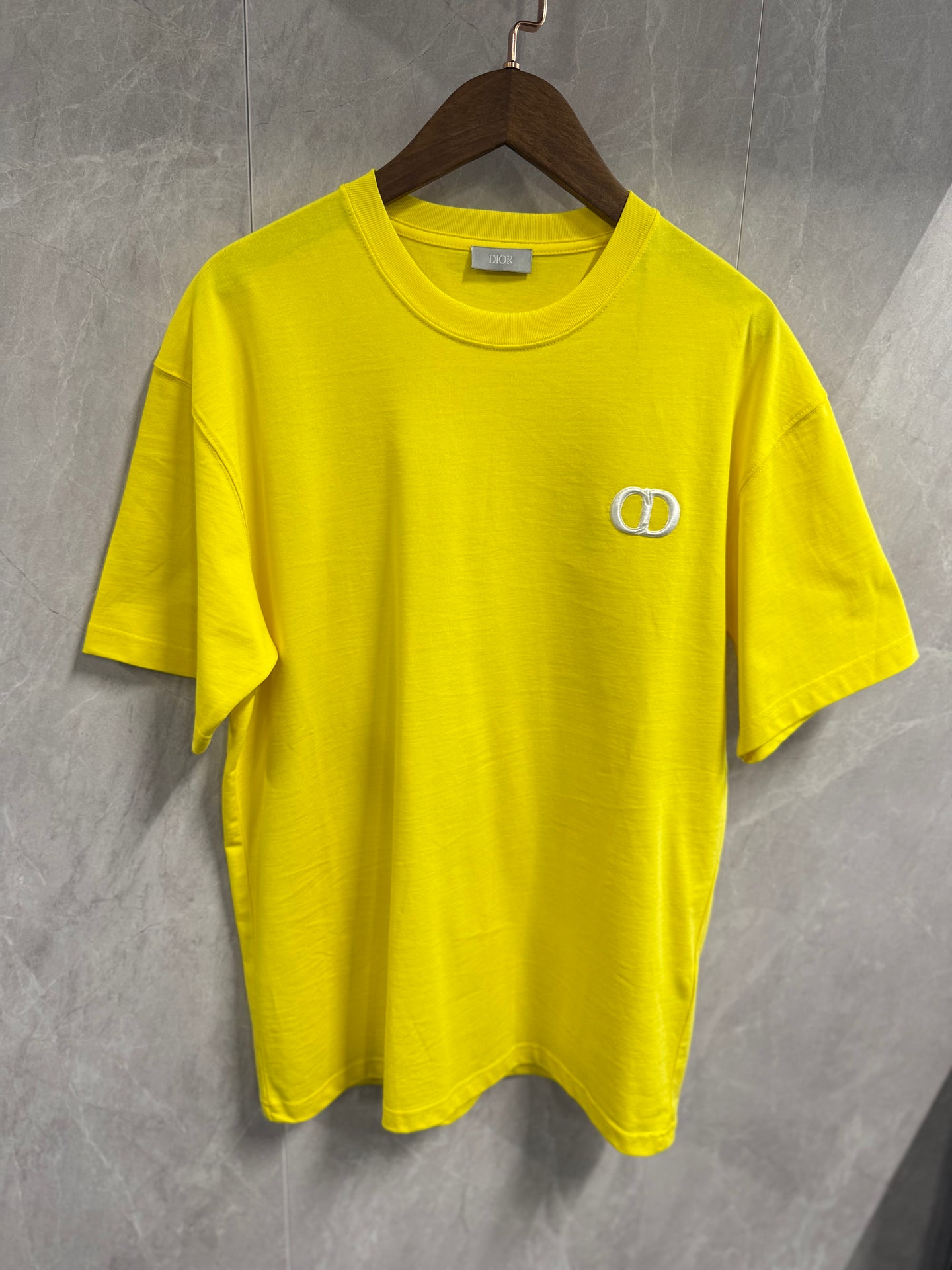 T-Shirt Christian Dior CD Geel