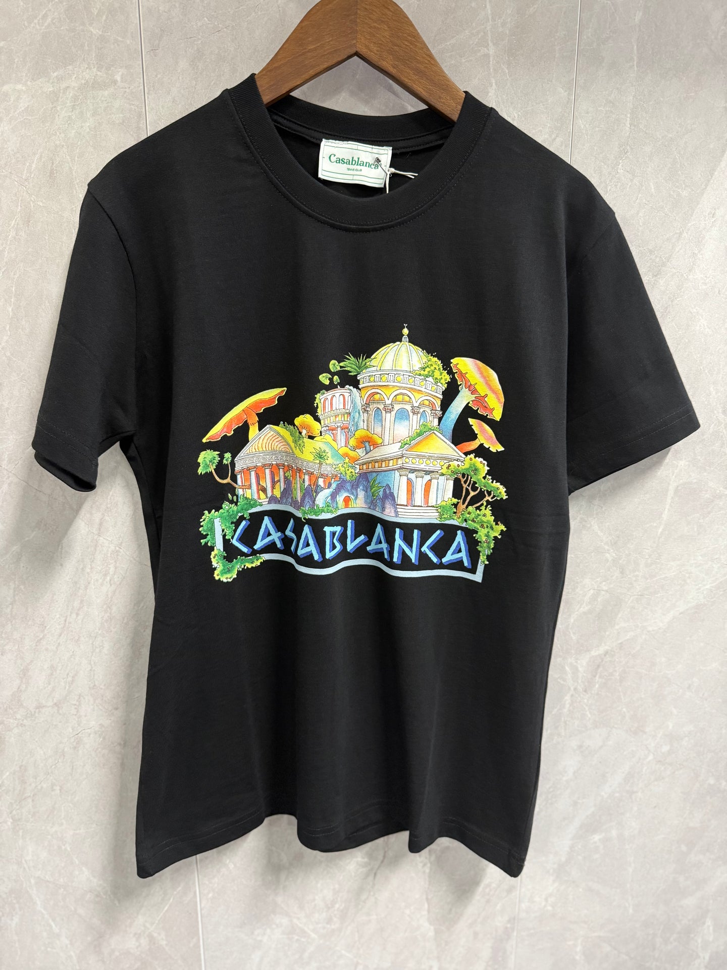 T-Shirt Casablanca Tempel Zwart