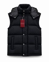 GUCCI GG CANVAS DOWN JACKET BLACK MET (AFNEEMBARE MOUWEN)
