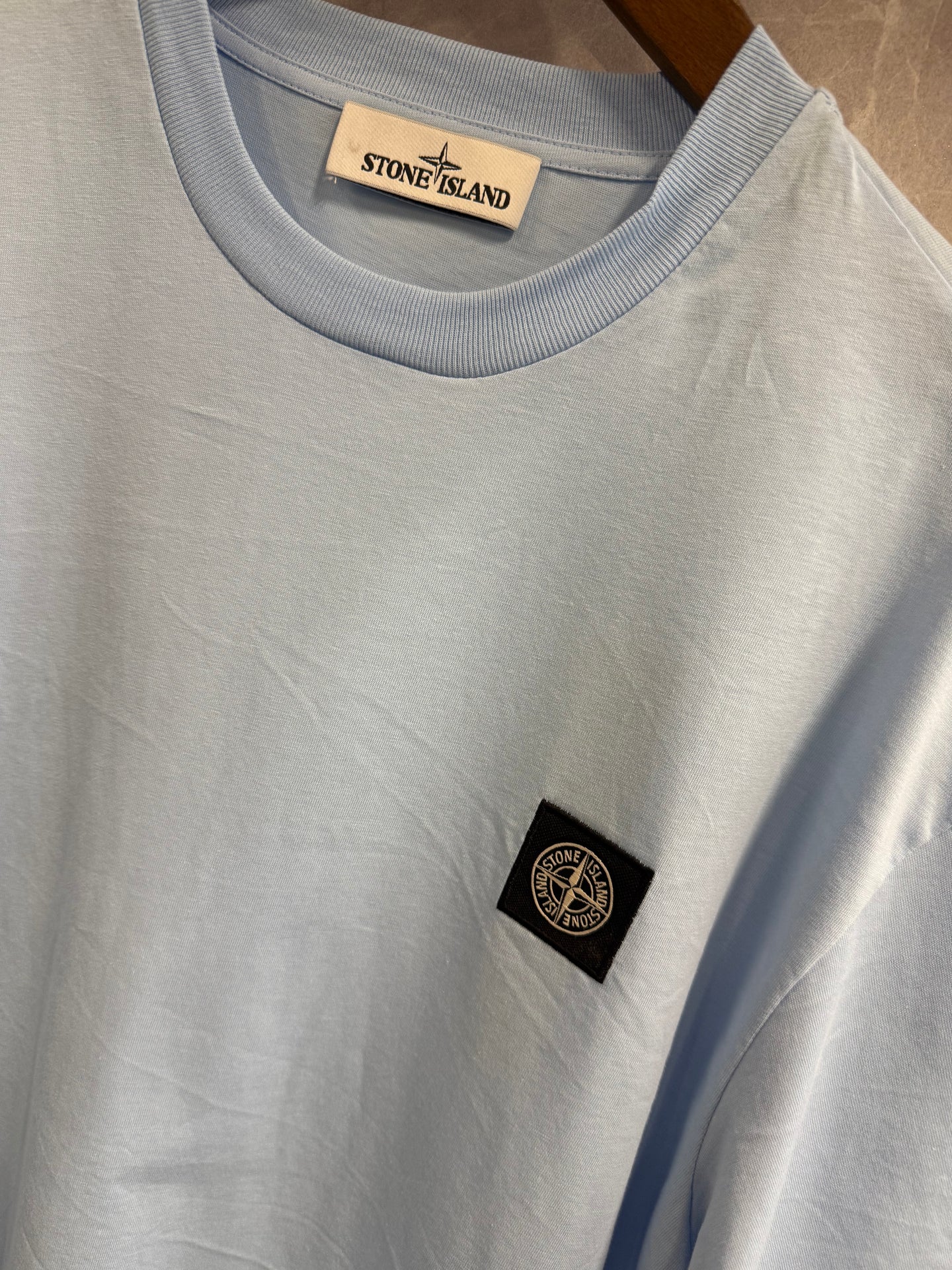T-Shirt Stone Island Baby Blauw (basic)