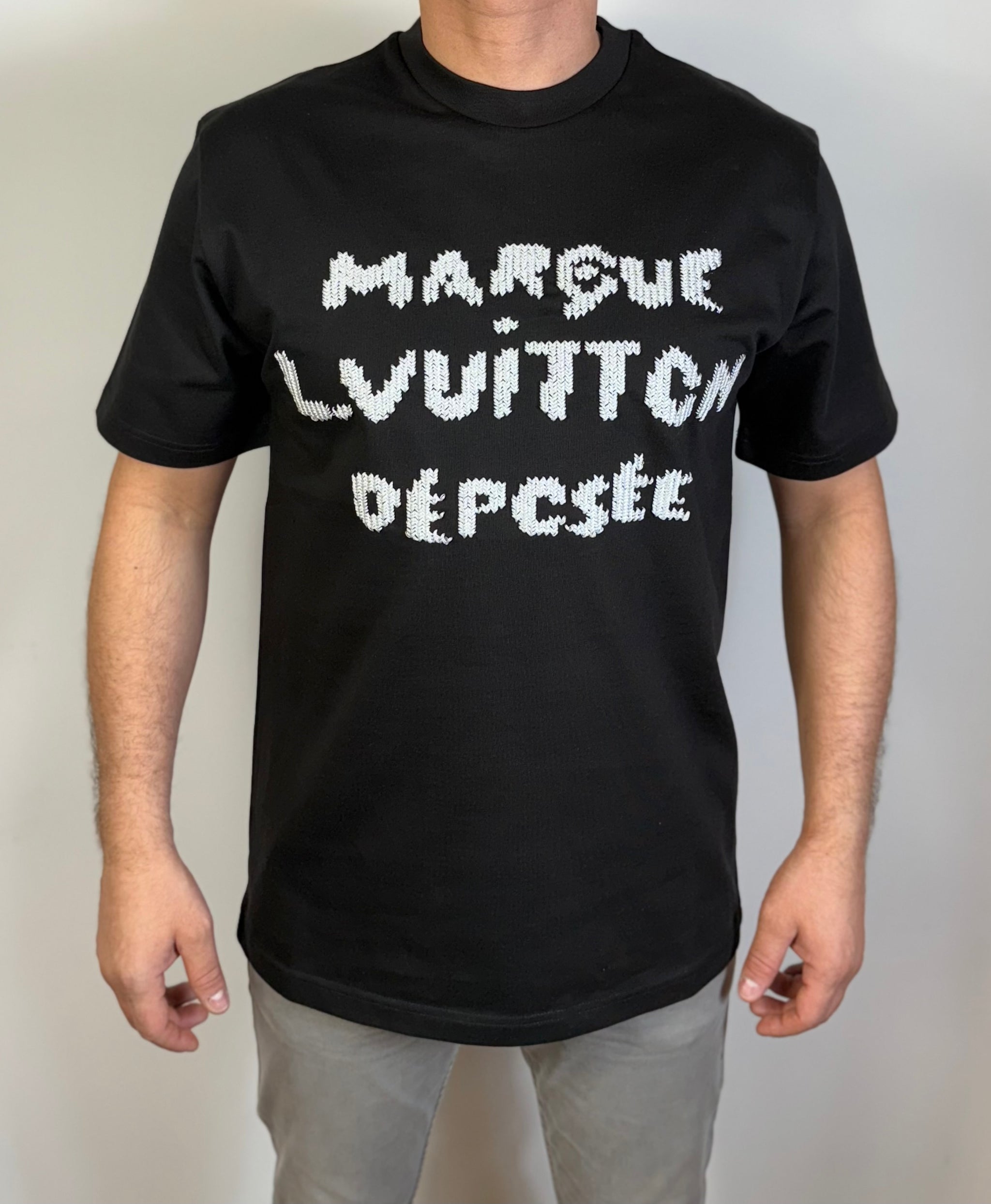T-Shirt Louis Vuitton Marque Zwart