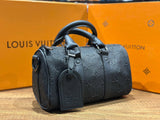 LV Keepall Tas Zwart Monogrammen