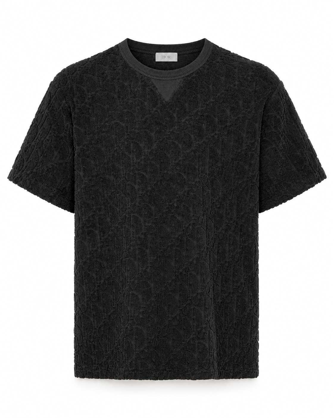 T-Shirt Dior Oblique Zwart