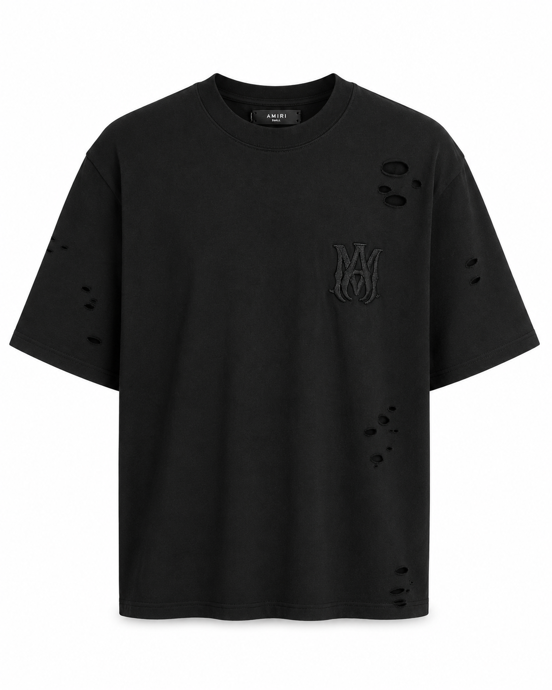 T-Shirt Amiri Zwart (gaten)