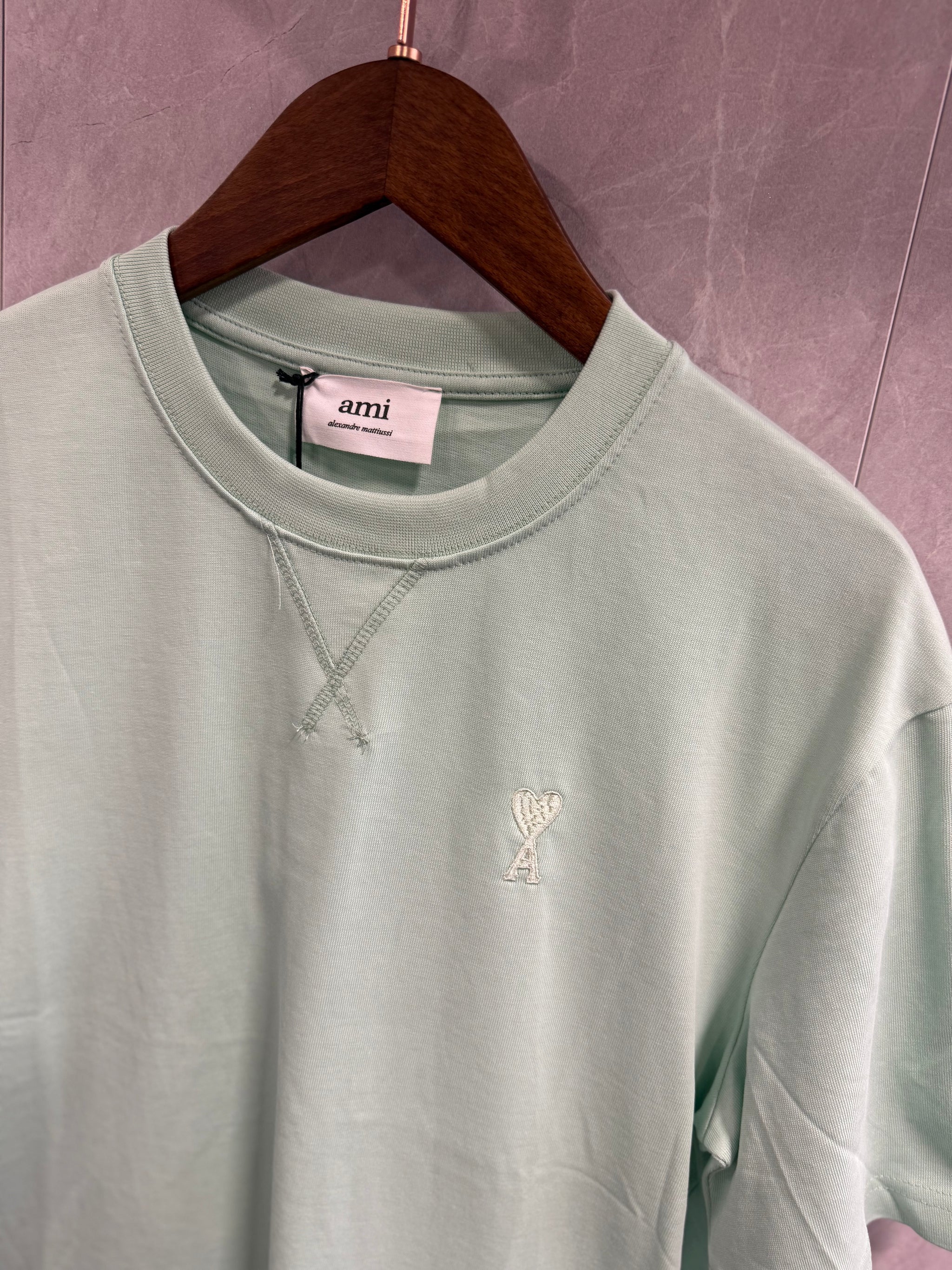 T-Shirt Ami Paris Mint Groen