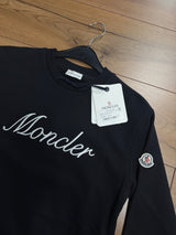 MONCLER SWEATER ZWART GESTIKT