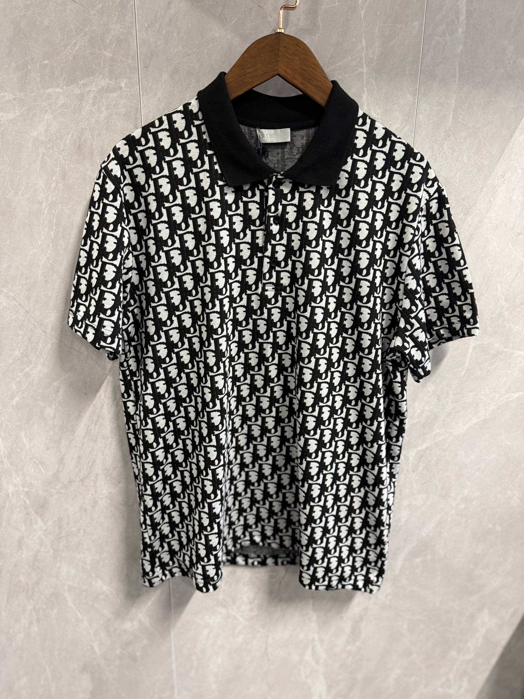 Polo Dior Oblique Zwart