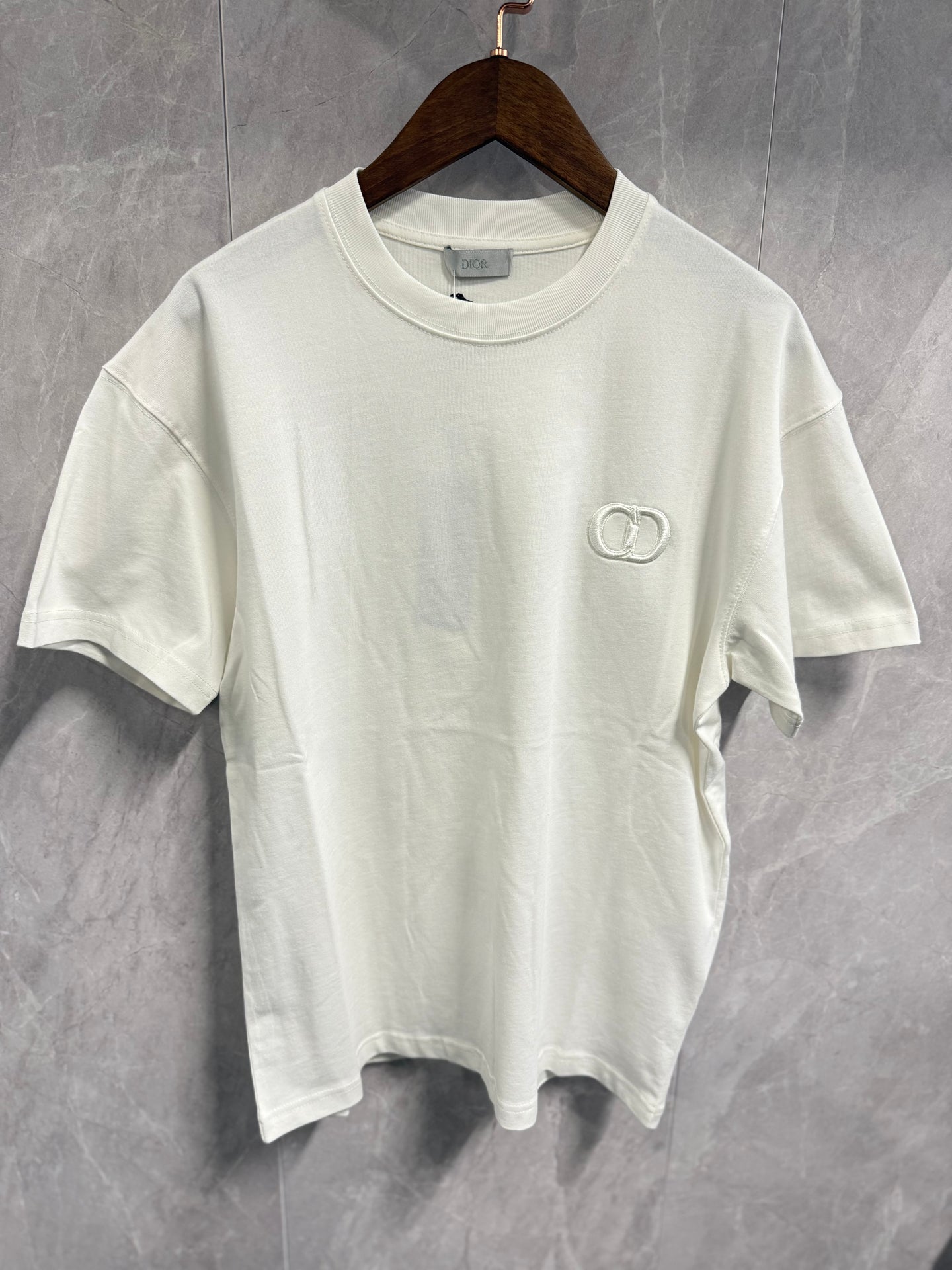 T-Shirt Christian Dior CD Wit