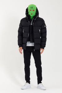 MONCLER WINTERJAS DUBBELRITS ZWART