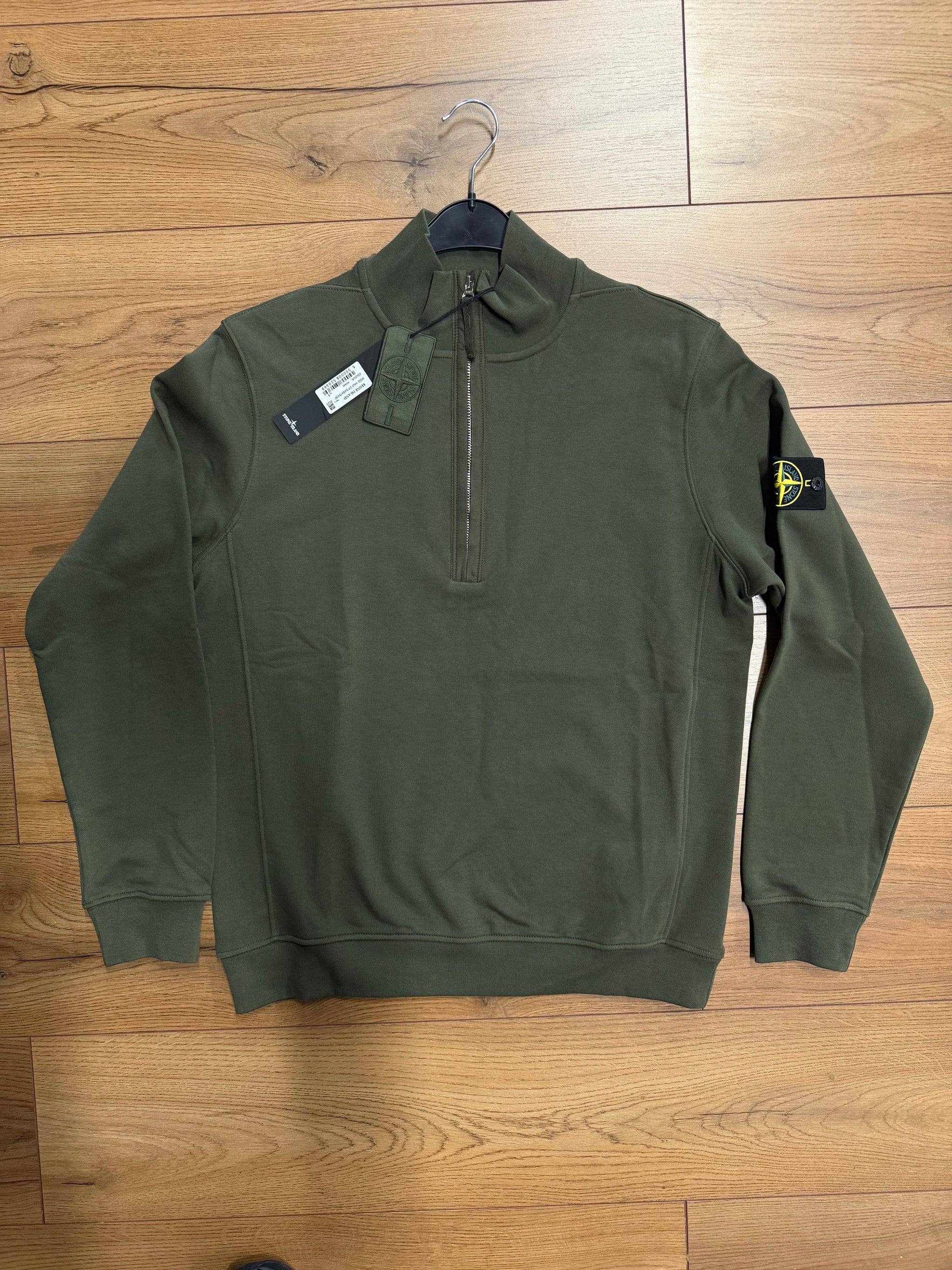 STONE ISLAND SWEATER ZIP GROEN ELITE