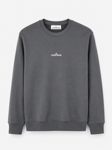 STONE ISLAND SWEATER (PRINT ACHTER) SMOKEY GRIJS