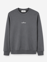 STONE ISLAND SWEATER (PRINT ACHTER) SMOKEY GRIJS