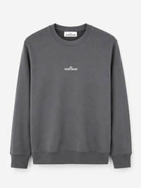 STONE ISLAND SWEATER (PRINT ACHTER) SMOKEY GRIJS