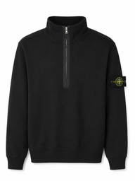 STONE ISLAND SWEATER ZIP ZWART ELITE