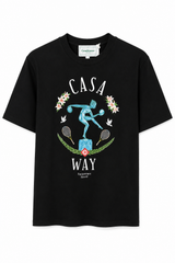 T-Shirt Casablanca Way Standbeeld Zwart