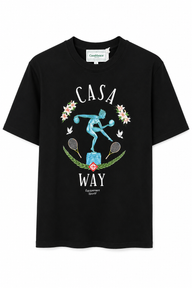 T-Shirt Casablanca Way Standbeeld Zwart
