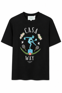 T-Shirt Casablanca Way Standbeeld Zwart
