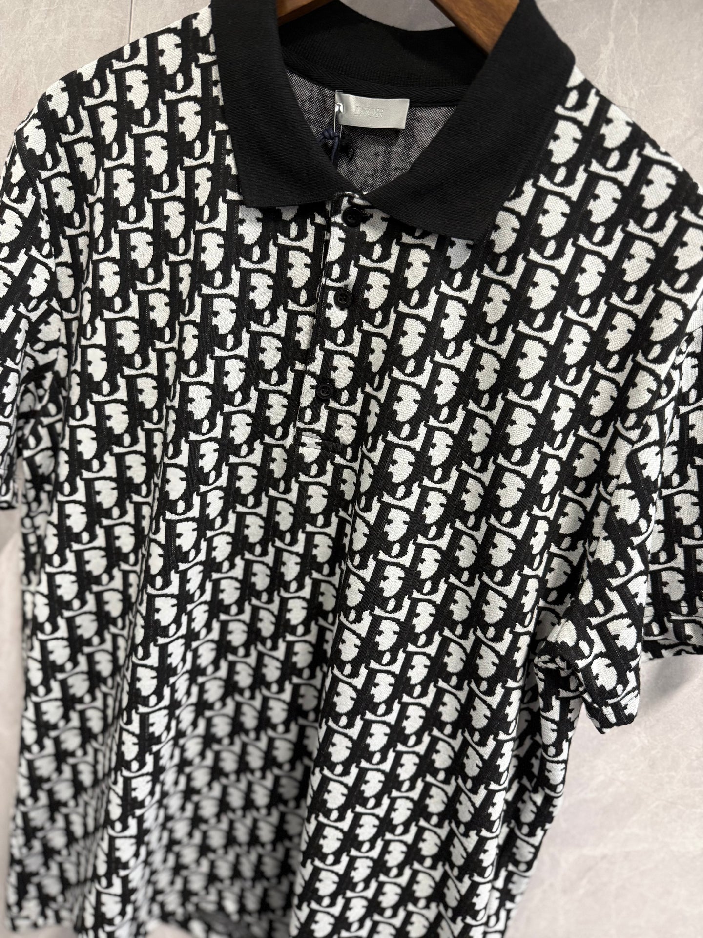 Polo Dior Oblique Zwart