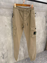 CARGO PANT STONE ISLAND RITS LICHT BEIGE