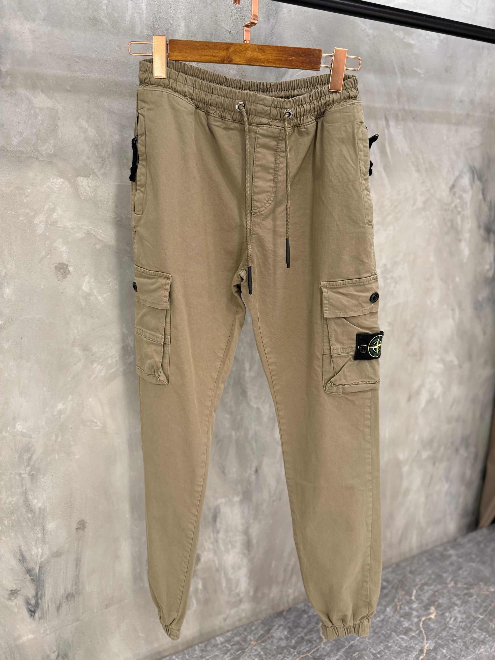 CARGO PANT STONE ISLAND RITS LICHT BEIGE