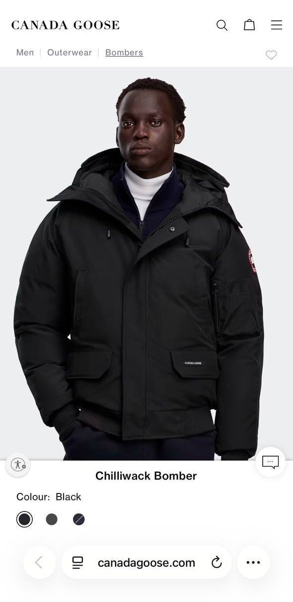 CG CHILLIWACK BOMBER ZWART (BONT AFRITSBAAR)