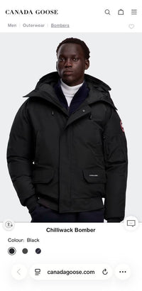 CG CHILLIWACK BOMBER ZWART (BONT AFRITSBAAR)