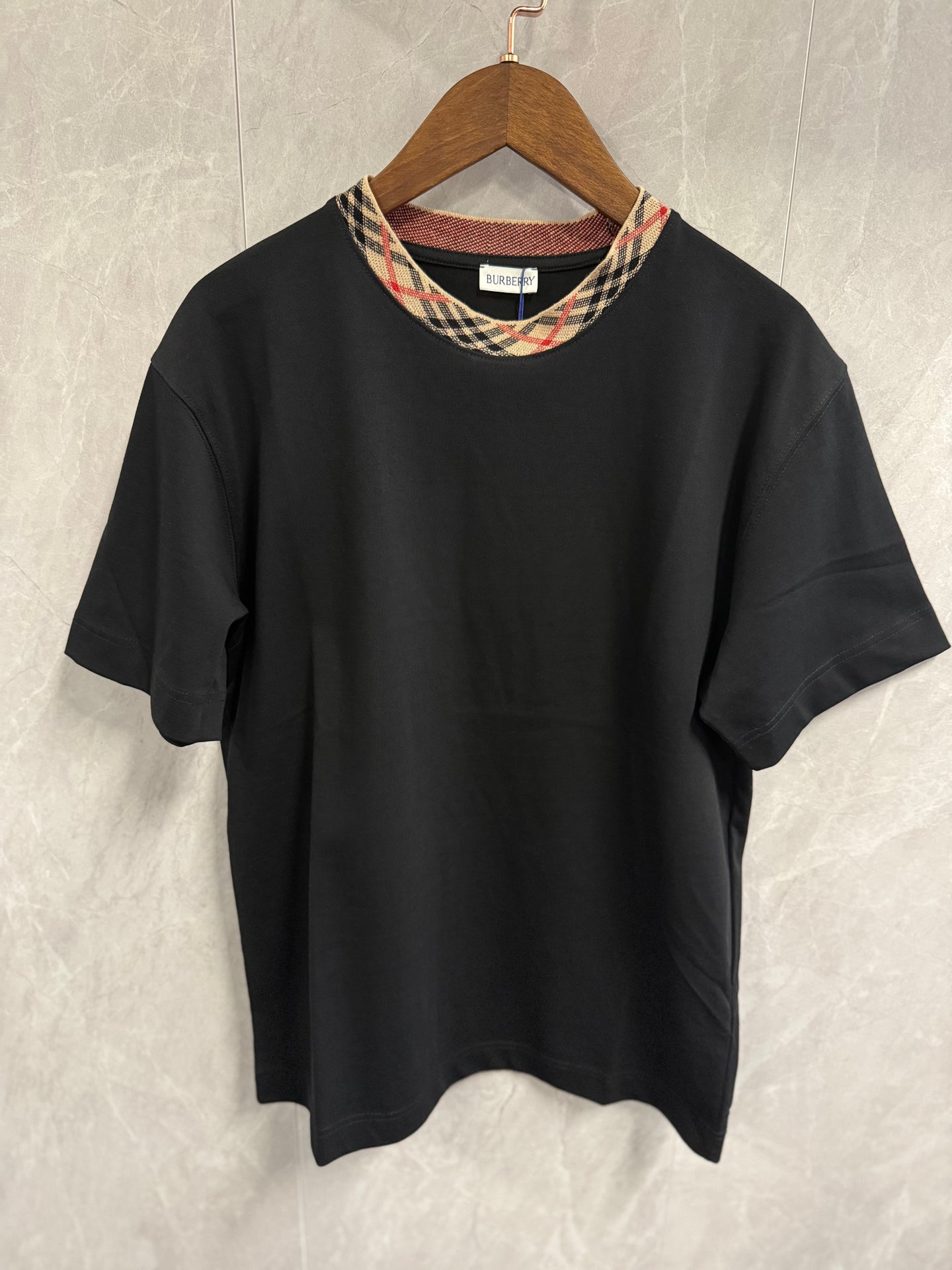 T-Shirt Burberry Kraag Zwart