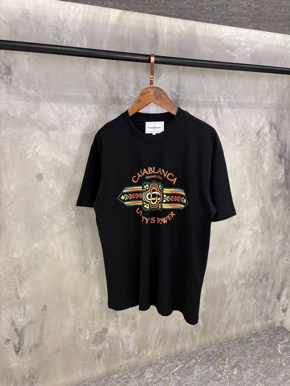 Casablanca T-Shirt Zwart Unity Is Power