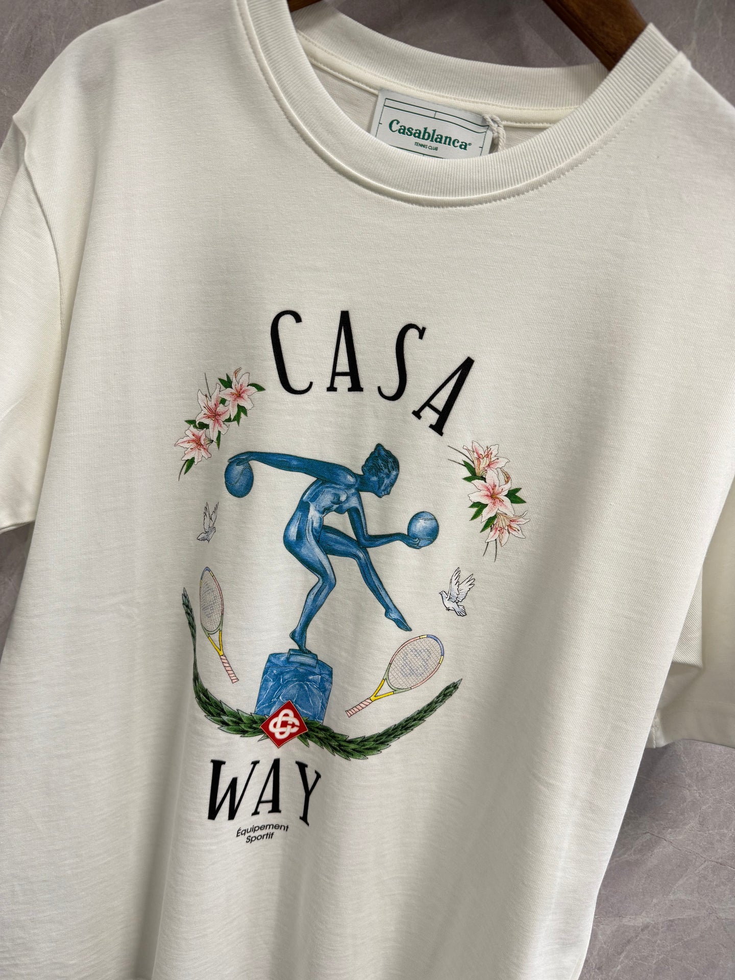 T-Shirt Casablanca Casa Way Wit